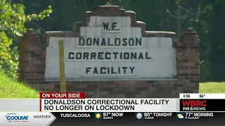 Donaldson Correctional Facility no longer on lockdown