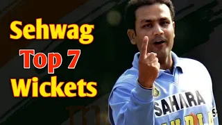 Virendra Sehwag top 7 Wickets |Sehwag bowling | Virendra Sehwag wickets bowling | Sehwag wickets