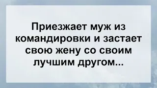 Приезжает Муж из Командировки! Анекдоты смешные до слёз! Сборник Веселых Жизненных Анекдотов!