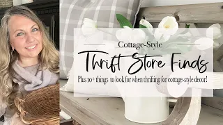 Cottage-Style Thrift Store Finds | Thrift Haul + Cottage-Style Decor Ideas | 2024