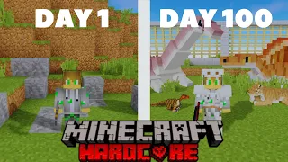 Can I Survive 100 Days In Hardcore Minecraft With Dinosaurs?