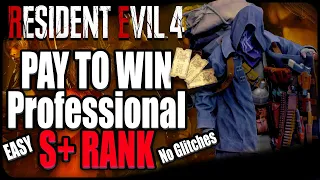 EASY Professional S+ Using Hand Cannon and Exclusive Ticket DLC Resident Evil 4 Remake Pay 2 Win