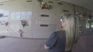 A daughter says the mausoleum where her mom and dad are smelled like dead animals