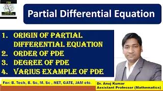 Partial Differential Equations | Order and Degree of Partial Differential Equation | Origin of PDE