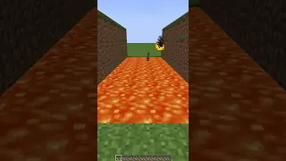 Учимся прыгать по лаве на лодках в Minecraft