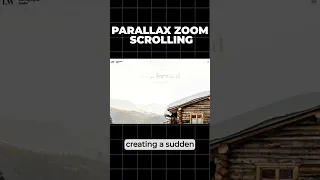 Have you heard of Parallax Zoom Scrolling Web Design Trend 2023