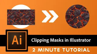 How to do Clipping Mask in Illustrator - 2 MINUTE Tutorial