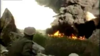 Soviet Union Soldiers / Planes vs Afghanistan Rebels (Mujahidin RPG's) Firefight Footage