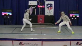 2017 Div I Nationals Women's Saber Gold: Chamberlain vs. Muhammad