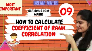 How to calculate correlation using rank method|Correlation|Business statistics|BBA|BCOM