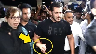 Salman Khan Shows Respect For Mother Helen At Mumbai Airport