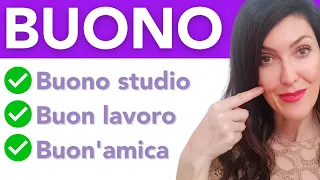 How to use BUONO in Italian: Tips and Tricks [ITA audio, ENG Subs]