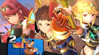 All Pyra & Mythra Color Swap Victory Screen Poses with Rex - Super Smash Bros. Ultimate
