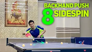 8 Advanced Backhand Push Sidespin styles |  Skills of World Star