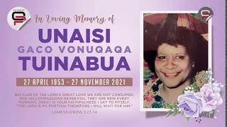 In Loving Memory of Unaisi Gaco Vonuqaqa Tuinabua