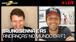 Live do Bruno Senna: histórias com tio Ayrton, Frank Williams, Berger e na F1