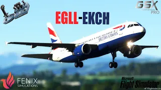 Fenix A320| Real Life British Airways Ops on Vatsim| London Heathrow🇬🇧 to Copenhagen🇩🇰 |MSFS Live