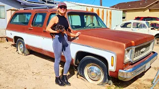 1973 Chevy Suburban 454 Sitting 23 years - Will It Run And Drive?