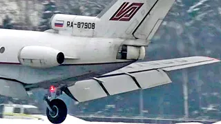 Reverse in the air. 45-year-old Vologda Yak-40 / Vnukovo Airport 2022