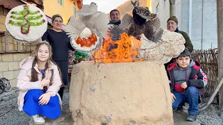 WE ARE READY TO 2024! SADJ BREAD FOR THE NEW YEAR | 2 HUGE TURKEY-HEN IN TANDOORI