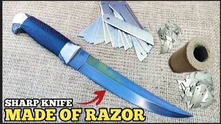 Best Wootz steel from construction knives . Making BEBUT knife