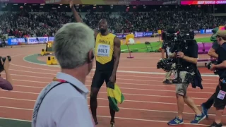 USAIN BOLT en su última carrera en Londres 2017