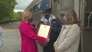 Amtrak's 50th anniversary recognized at Kirkwood station