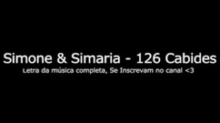 Música 126 cabides de Simone é Simaria ( letra )