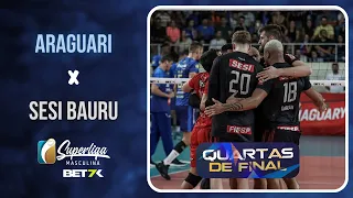 Jogo 2 | Araguari X Sesi Bauru | MELHORES MOMENTOS | Superliga Masculino 23/24 - Quartas de Final