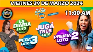 Sorteo 11 AM Resultado Loto Honduras, La Diaria, Pega 3, Premia 2, VIERNES 29 de marzo 2024