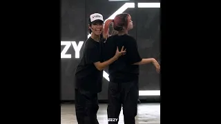 Sean Lew and Bailey Sok being themselves in a STEEZY class