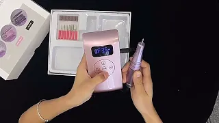 2 in 1 Manicure Machine Electric Nail Drill UV Lamp