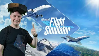 Microsoft Flight Simulator 2020 is great on the Pimax Crystal! Gameplay + Through-The-Lens