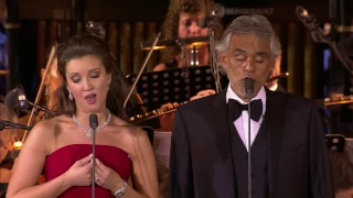 Carly Paoli with Bocelli and Carreras at Caracalla