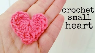 How to Crochet a HEART (small size)  ♥ CROCHET LOVERS