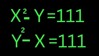 A Nice Algebra Problem | Math Olympiad | How to solve for X  and Y in this math problem ?