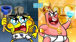Which Restroom Should Spongebob Choose| Rich Toilet vs Poor Toilet|| Spongebob Squarepants Animation
