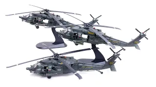 铁流三款MH-60黑鹰直升机摩加迪沙行动合金成品模型先睹为快