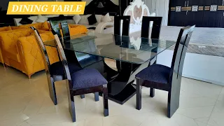 Modern & Luxury Dining Table Design #royalwoodenfurniture #dining #table #modernfurniture