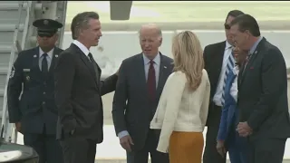 President Biden arrives at SFO in Air Force One