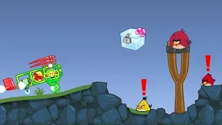 Bad Piggies - ANGRY BIRDS WAKE UP WHILE  PIGGIES STEALING CRATE!