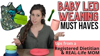 BEST Baby Led Weaning Essentials | A Dietitian's Favorite Baby Cups, Plates, Utensils, Bibs, & More