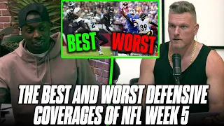 The Best And Worst Defensive Back Plays Of NFL Week 5 With Darius Butler | Pat McAfee Show