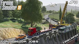 HEAVY HAULING crashed TRAIN with Chata Modding | Contractor Jobs | Farming Simulator 19 | Episode 8