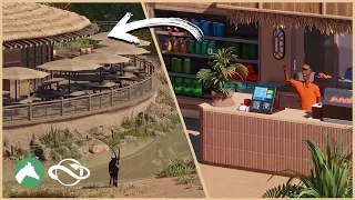 Building an African RESTAURANT in the Desert Adventure Park! | Planet Zoo