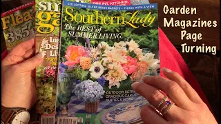ASMR Spring/Summer garden magazines (No talking) Quality magazine page turning