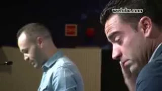 Emocionante discurso de Andrés Iniesta. Acto despedida Xavi Hernández | www.weloba.com