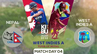 Nepal Vs West Indies A | Tour of Nepal | Kantipur Max HD LIVE | Match 04 | 02 May 2024