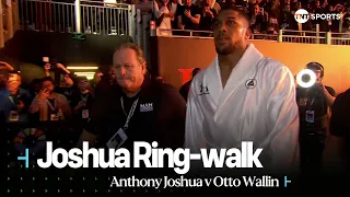 HE MEANS BUSINESS! 😐 | Anthony Joshua's Legendary Ring Walk #DayOfReckoning 🇸🇦