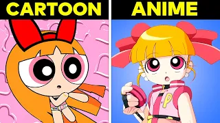 10 CARTOONS That Got Turned Into ANIME!